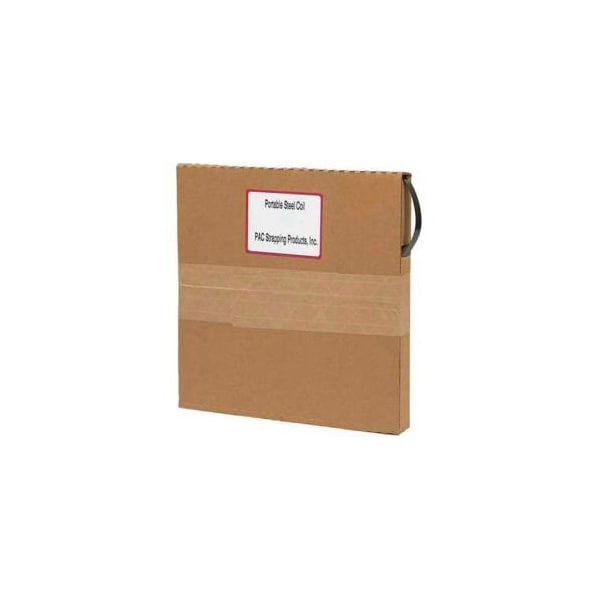 Pac Strapping Products Pac Strapping Portable Steel Strapping Coil In Self Dispensing Carton, 200'L x 5/8"W x 0.020" Thick 5/8X.020 CP-PAC - main